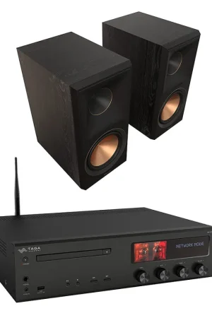 Prix bas | Taga Harmony HTR-1500CD Noir + Klipsch RP-600M II Ebène