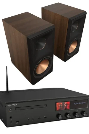 Taga Harmony HTR-1500CD Noir + Klipsch RP-600M II Noyer | Achat sécurisé