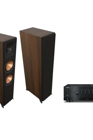 Yamaha R-N800A Noir + Klipsch RP-8000F II Noyer - Produit tendance