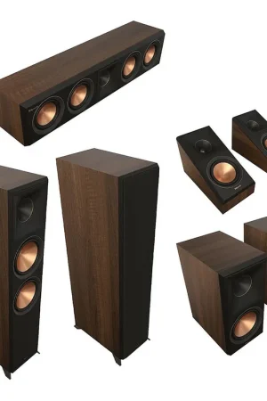 Plébiscité par les clients - Klipsch Pack Atmos HCM RP-8000F II Noyer