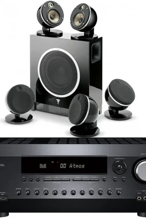 Qualité professionnelle - Integra DRX 3.4 Noir + Focal Dôme Flax Pack 5.1 Noir