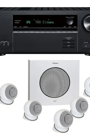 Remise - Onkyo TX-NR6100B Noir + Cabasse Eole 4 Blanc Pack d'enceintes 5.1