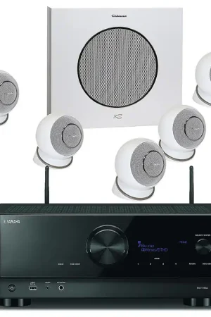 Bonne affaire | Yamaha RX-V6A Noir + Cabasse Eole 4 Blanc