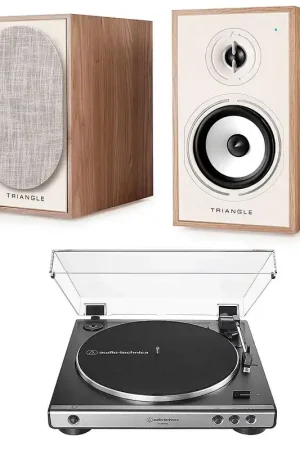 Best-seller - Triangle Borea BR02 CONNECT Chêne Clair + Audio-Technica AT-LP60XUSB Gris