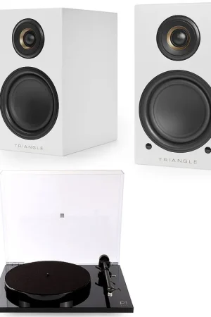 Rega Planar 1 Plus Noir + Triangle Elara LN01A Blanc mat | Remise supplémentaire