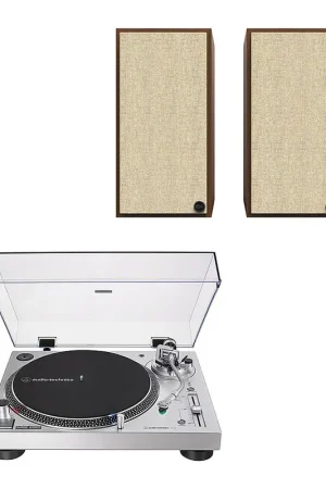 Coup de cœur des clients | Audio-Technica AT-LP120XUSB Argent + Klipsch The Sevens Noyer