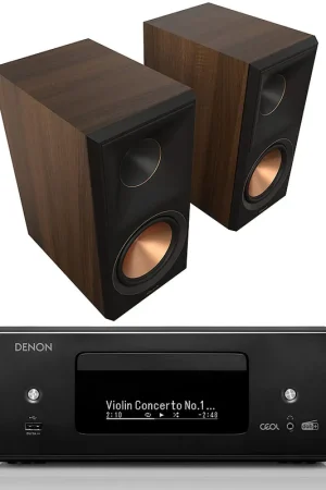 Denon RCD-N12DAB Noir + Klipsch RP-600M II Noyer | Très demandé