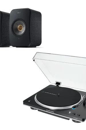 Nouveau chez nous | KEF LSX II Noir Carbone + Audio-Technica AT-LP70XBT Noir