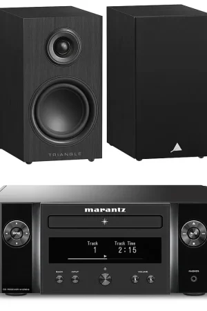 Marantz Melody X M-CR612 Noir + Triangle Elara LN01 Noir Mat - Prix avantageux