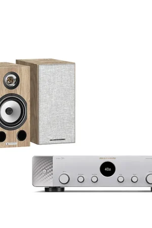 Recommandé | Marantz STEREO 70s Argent/Or + Triangle Comète Ez Chêne clair