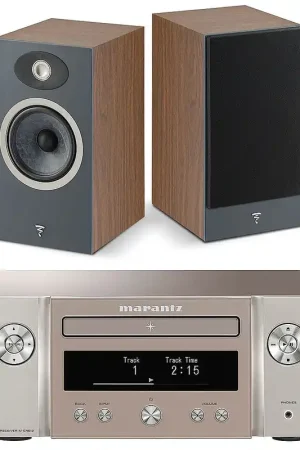 Marantz Melody X M-CR612 Argent/Or + Focal Theva N°1 Dark Wood - Réduction