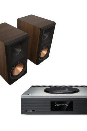 Technics SA-C600 Argent + Klipsch RP-600M II Noyer - Top des ventes