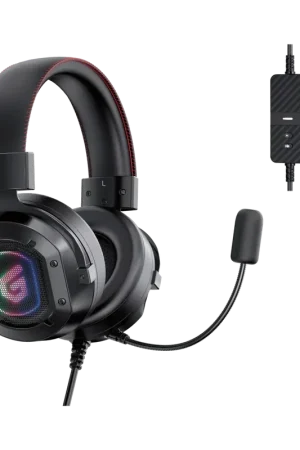 Casque Gaming Conceptronic ATHAN02B RGB Microphone Boom Arceau | Dernière chance