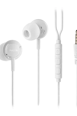 Écouteurs NGS Cross Drift White In-Ear Jack 3,5 mm - Préféré des clients