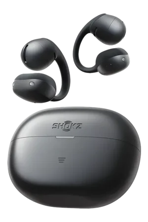 Écouteurs SHOKZ OpenDots Air à oreille ouverte, Bluetooth 6.1, 36h Noir | Prix avantageux