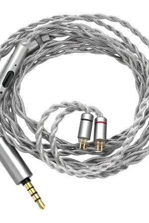 Câble Moondrop MC2 Jack 3.5mm vers 2-Pin 0.78mm 1.2m Avec Microphone | Haute qualité