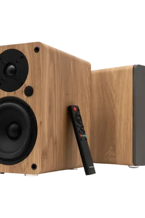 Disponible à la commande | Enceintes Vulkkano A4 Arc MKII Marron 60W Bluetooth 5.0, HDMI ARC, Optique