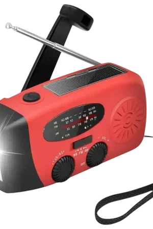 Radio Stonego 2000 mAh Rouge - Radio d'urgence | Prix mini