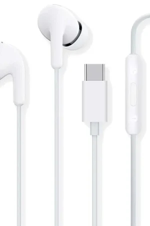 Prix réduit - Xiaomi Type-C Earphones Blanc avec Connecteur USB type C
