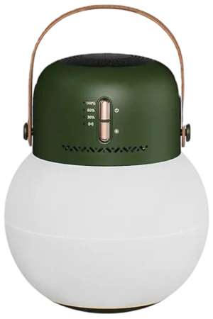 Derniers exemplaires | Lampe de camping en plein air avec haut-parleur Bluetooth vert