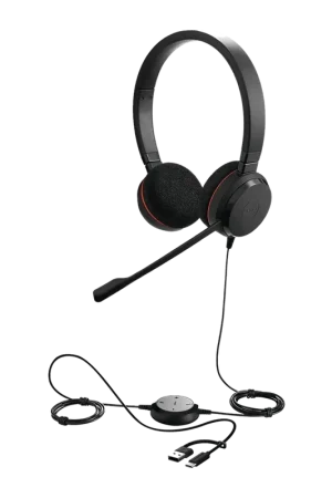 Casque Jabra Evolve 20 UC Stereo USB-C/A Serre-tête 28 mm | Bon plan