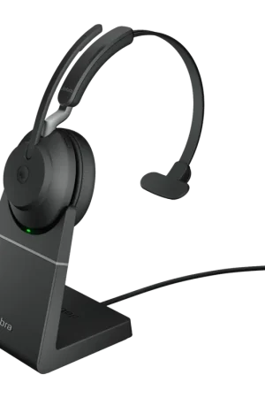 Meilleure vente - Casque Jabra Evolve2 65 Mono Multipoint Serre-tête 24h Bluetooth 5.0 40mm