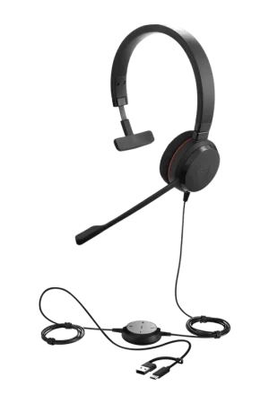 Casque Jabra Evolve 20 SE Mono USB Arceau 28mm | Prix imbattable