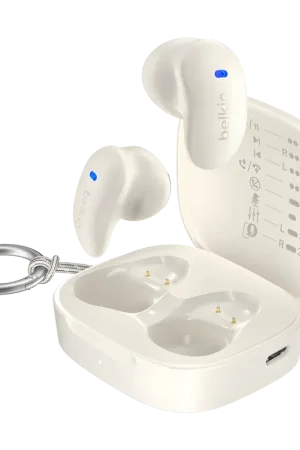 Disponible | Écouteurs Belkin SoundForm Anywhere TWS Bluetooth 5.3 20h (6h + étui)