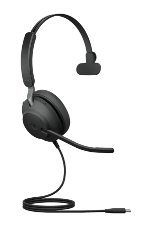 Se termine bientôt | Casque Jabra Evolve2 40 SE Mono USB-C/A Supra-auriculaire Monoaural