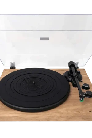 Prix malin | Platine vinyle Vulkkano TD20 Marron à transmission par courroie