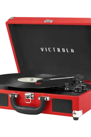 Tourne-disque Victrola Journey VSC-550BT Suitcase Bluetooth rouge | Bon prix