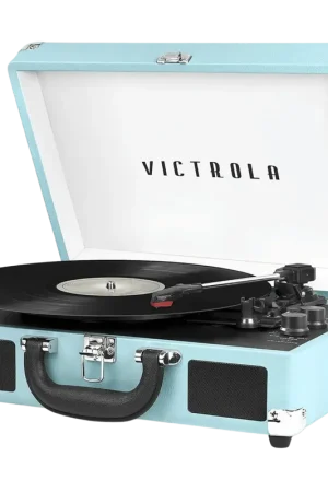Réduction | Tourne-disque Victrola Journey VSC-550BT Suitcase Bluetooth Turquoise