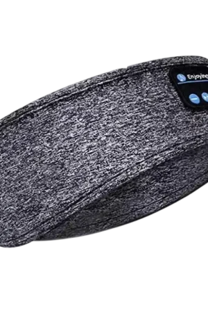 Excellente qualité - Bandeau élastique avec écouteurs Bluetooth Gris