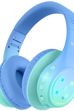 EarFun K4 RGB Bluetooth Vert – Écouteurs pour enfants avec 90 heures d'autonomie et limitation du volume - Offre spéciale