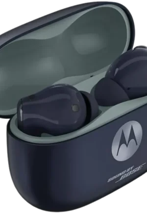 Offre exceptionnelle | Motorola Moto Buds 2 Plus - Écouteurs sans fil Bluetooth avec réduction active du bruit (ANC) 46 dB, autonomie de 38 h, Silhouette