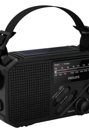 Prix bas | Philips TAR1609/00 - Radio portable analogique avec lampe torche