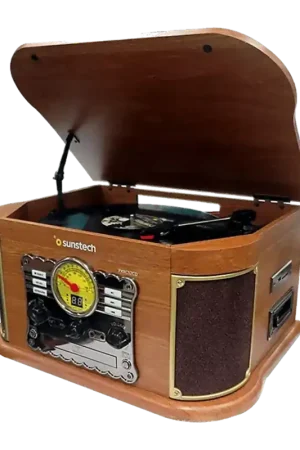 Platine vinyle Sunstech PXRC52CD FM/AM Bluetooth - Commandez en ligne