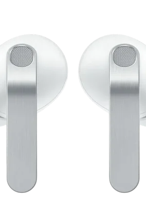 Remise - Samsung Galaxy Buds4 sans fil Bluetooth avec réduction active du bruit (ANC), 30 h d'autonomie, blanc