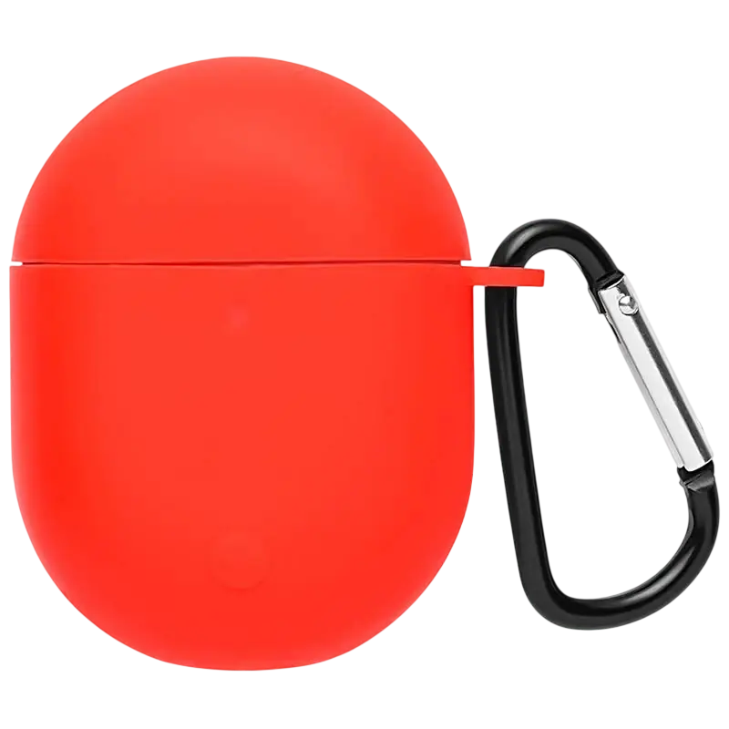 Housse en Silicone avec Mousqueton pour Xiaomi Redmi Buds 3 Pro / POCO Buds Pro Rouge - Ne manquez pas cette offre