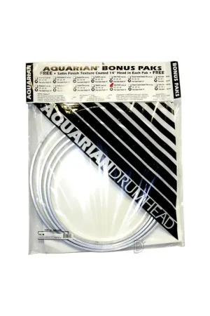 Commandez dès aujourd'hui - Aquarian BONUS PACK Satin Finish Standard 12",13",16" + Satin Finish 14" GRATUITE