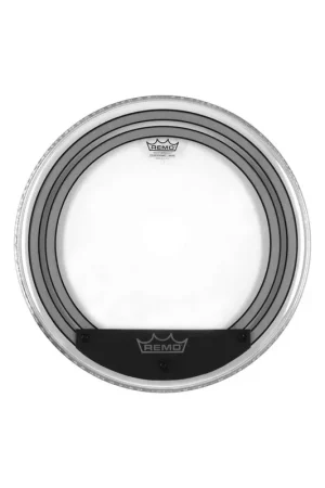 Nouveau en boutique | Remo&nbsp;POWERSONIC Transparente 24" 2-plis Grosse-caisse + Système muffles