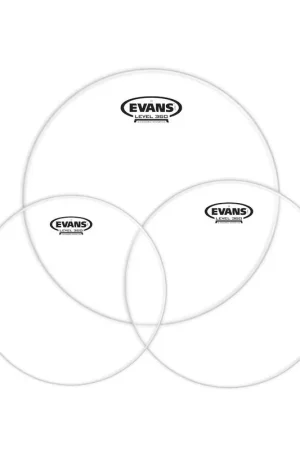 Stock presque épuisé | Evans ETP-G1CLR-S Packs de peaux de toms G1 transparentes Standard (12" 13" et 16")
