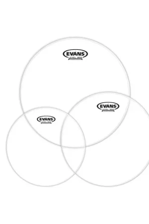Evans&nbsp;ETP-G1CLR-F Packs de peaux de toms G1 transparentes Fusion (10" 12" et 14") | Plus que quelques articles