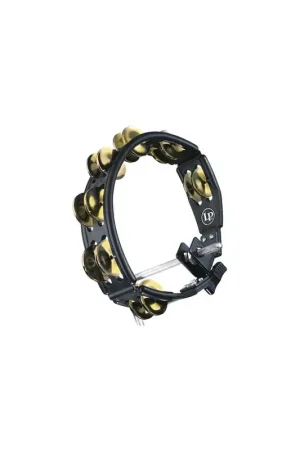 Prix choc - Latin Percussion LP179 - Tambourin Cyclop noir, clochettes cuivre martelé