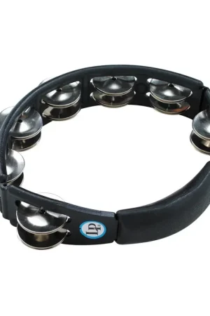 Très bien noté | Latin Percussion&nbsp;LP150 - Tambourin à main Cyclop noir, clochettes acier