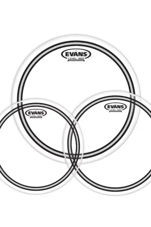 Evans&nbsp;ETP-EC2SCLR-S Packs de peaux de toms EC2 transparentes Standard (12" 13" et 16") - Nouvel arrivage