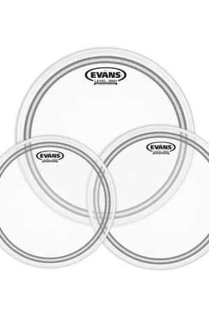 Evans&nbsp;ETP-EC2SCTD-S Packs de peaux de toms EC2 transparentes Standard (12" 13" et 16") | Promotion