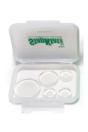 Plus que quelques pièces - Slapklatz&nbsp;Lot de 10 atténuateurs d'harmoniques SLAPKLATZ Transparents (équivalent moongel)
