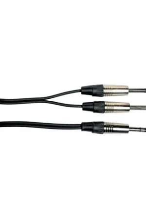 Yellow Cable Câble 3m - 1 jack mâle stéréo / 2 jacks mâles mono | Plus que quelques articles