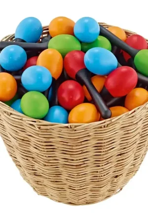Produit phare | Nino VE48-NINO569 - Assortiment de Maracas Oeufs en plastique - 48 pièces